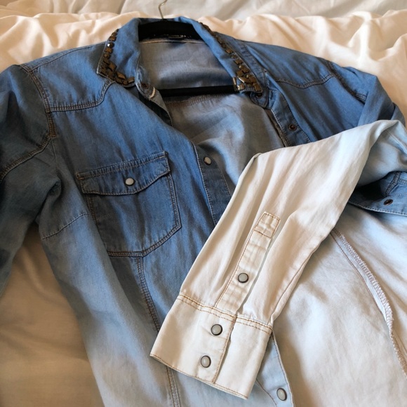 Ombré Button Up - Picture 4 of 8